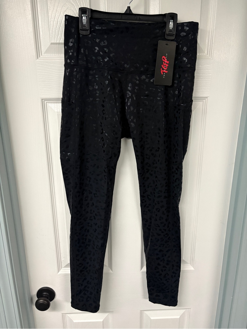 The Gym People NWT Women’s Black Cheetah Print High-Waist Leggings size MED